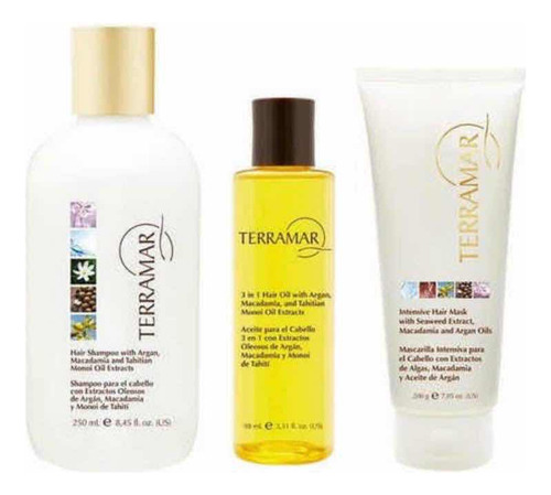 Set Capilar Terramar (óleo+mascarilla+shampoo+regalo)