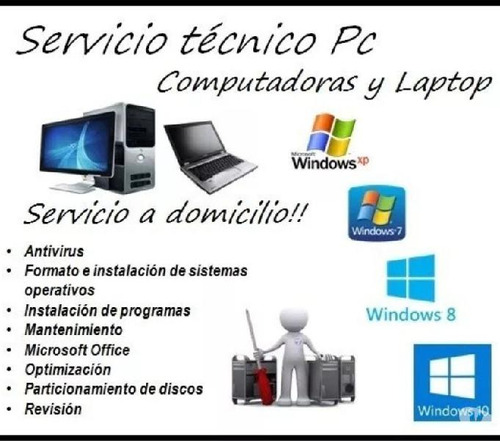 Soporte Técnico De Computadores A Domicilio