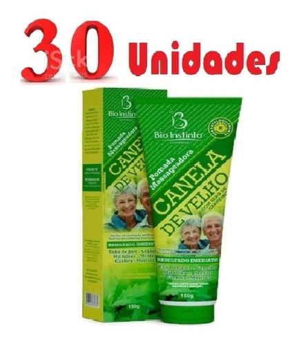 Atacado 30 Pomada Canela De Velho Com Sebo De Carneiro 150g