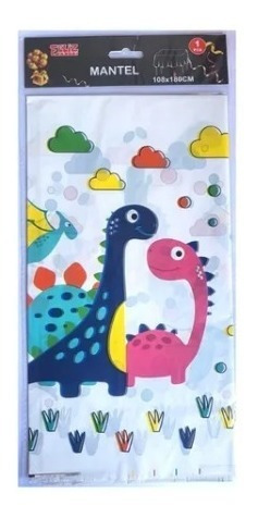 Mantel Cumpleaños Diseños De Dinosaurios 108x180cm