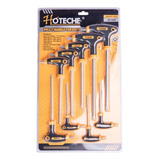 Juego De Llaves Torx Star Con Mango En T, 9 Unidades, 2 Extr