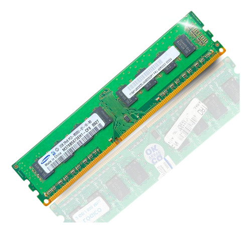 Memória Ram Ddr3 2gb 1066mhz Color Verde Samsung Pc Desktop