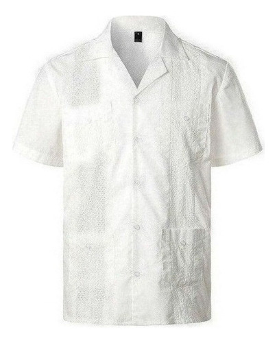 Camisa Hombre Manga Corta Cubano Guayabera