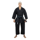 Kimono Kyoshi Karate Start Preto Adulto - Com Faixa Branca