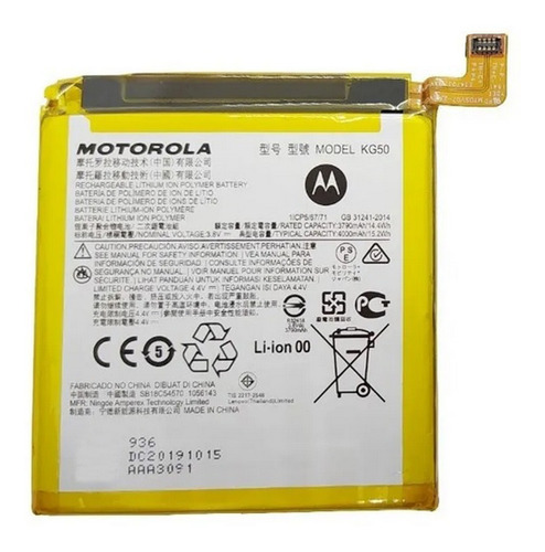 Bateria Motorola Moto One Hyper Xt2027 Kg50 100% Original