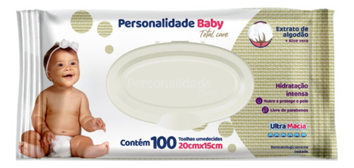 Tolha Umedecida Personalidade Baby