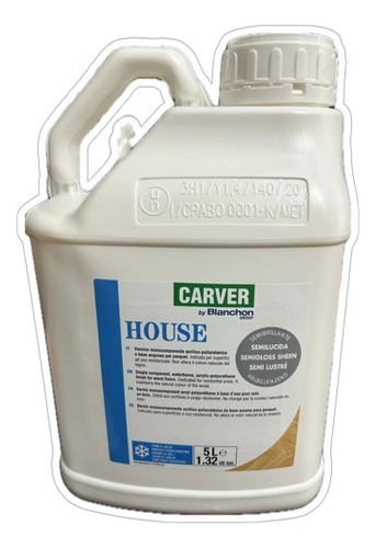 Laca Base Acuosa Para Pisos Importada, Carver House, 5l