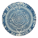 Mouse Pad Pequena Con Diseno De Mandala Azul B...