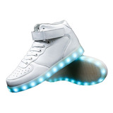 Zapatos Con Luz Led Unisex Zapatos Altos Casuales