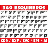  Vectores Corte Laser - 340 Esquineros