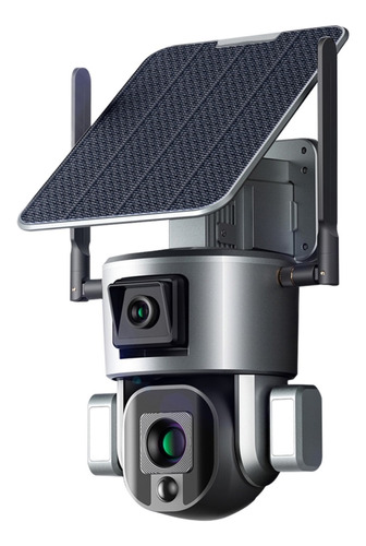 Câmera Solar 4k 8mp 360° Ptz 10x Zoom 4g Sim/wifi Câmera