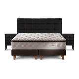 Cama Europea Nest King  Con Muebles Issey Grafito