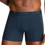 4 Cuecas Boxer Lupo 615-002 Toque Suave Cós Elástico Algodão