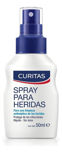 Spray Curitas Para Una Limpieza Antiséptica De Heridas 50ml