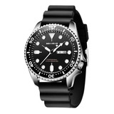 Reloj Ben Nevis 3017 Diseño Seiko Skx009 Movimiento Japones Color De La Malla Negro / Cuadrante Negro