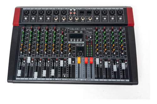 Consola Digital Mixer 12 Canales Parquer Profesional Audio