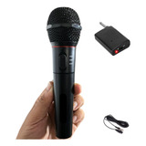 Microfone Sem Fio Profissional Completo C/ Cabo Transmissor