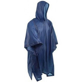 Poncho Impermiable Engomado Lluvia  Azul Talla Unica