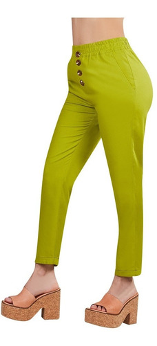 Pantalon Mujer Color Verde 941-98