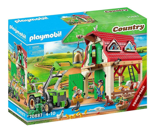 Playmobil - Fazenda Com Animais Pequenos - Country 70887