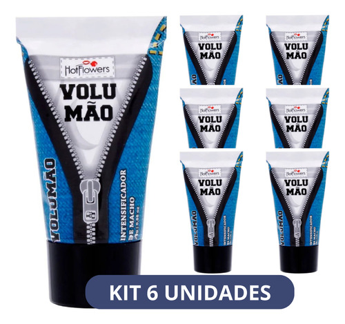 Kit 6 Volumão Aumento Instantaneo Masculino 25g