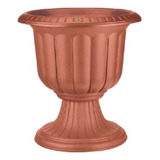 Maceta De Plástico Copa O Pedestal Grande # 58 Color Terracota
