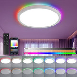 Lámpara De Techo Led Rgb Afaoel 12  Con Control Remoto - 24w