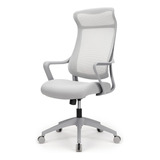 Realspace® Lenzer - Silla De Trabajo De Malla Con Respaldo. Color Gris