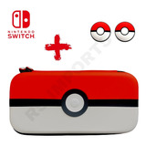 Case Capa Bolsa Nintendo Switch Oled Pokemon + 2 Grips
