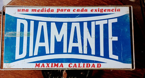 Cartel Antiguo Diamante No Enlozado