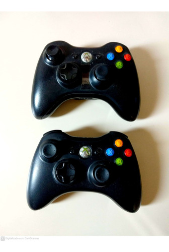 Kit Com 2 Controles Xbox360 Sem Fio - Original Microsoftxbox