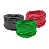 Kit 3 Cable Electrico Cca Calibre 8 Rojo Negro Y Verde 50 M