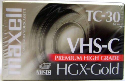 Video Casete Virgen Vhs-c Compacto Maxell Tc30 Sellado Boedo
