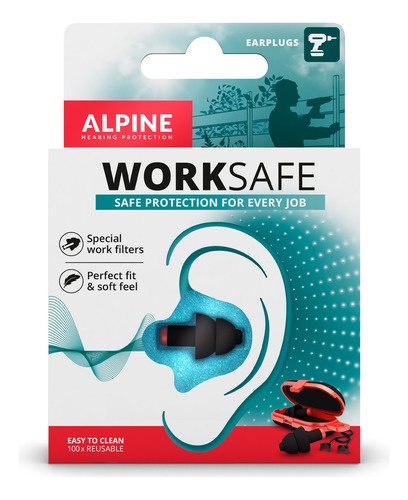 Protector Auditivo Alpine Worksafe Trabajo