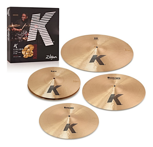 Set De Platillos Zildjian K K0800 14+16+20+ Dark Thin Crash