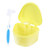 Cepillo De Dientes Falso Retainer Container Denture Care Box