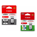 Cartuchos Canon 44xl + 54xl Color Y Negro Alto Rendimiento 