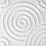 Art3d Paneles Decorativos 3d Diseño Vortice 12 Pcs Blanco