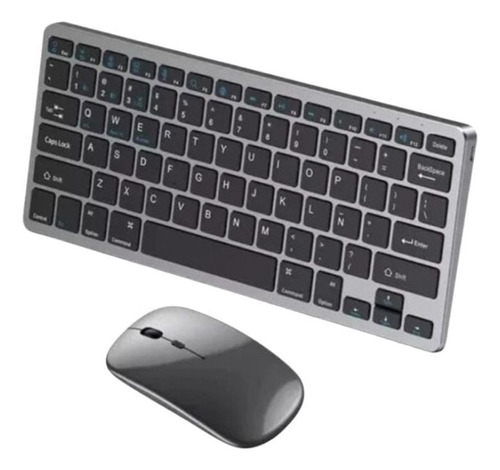 Kit Teclado Mouse Wireless Bluetooth Mini Teclado Sem Fio