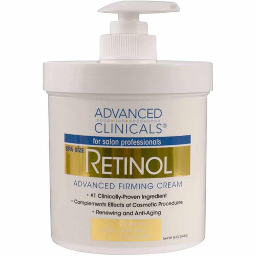 Advanced Clinicals Retinol Firming Cream, 16 Oz