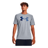 Playera Under Armour Entrenamiento Big Logo Fill Hombre Gris