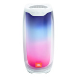 Bocina Portátil Jbl Pulse 4 Efecto Luz Led Bluetooth 3.6v Color Blanco