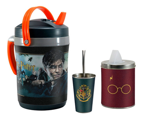 Set Kit Terere Bidon Termico Termolar, Harry Potter