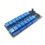 7x Modulo Relay 16 Canales 5v/12v 10a Optocople