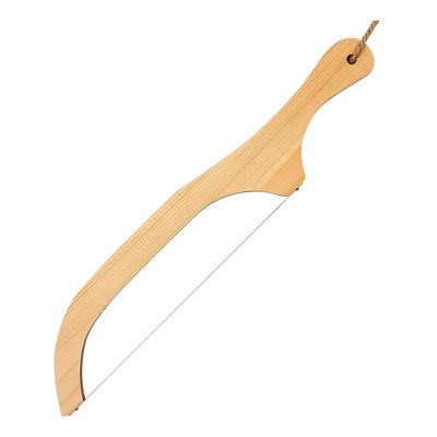 Cortador De Pan Con Lazo De Violín, Mango De Madera Para