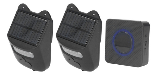 Timbre Solar Con Sensor Infrarrojo, Alarma Estroboscópica Pa