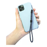 Alça Cordinha P/capinha De Smartphone - Preto, Branco E Azul