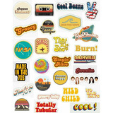 Planilla De Stickers 70´s  28 Cm Aprox