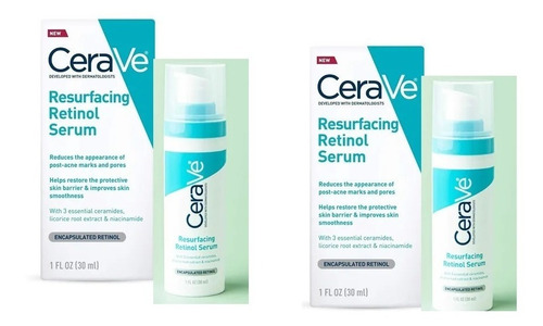 Cerave Resurfacing Retinol Serum Suero Para Acné 2 Pack