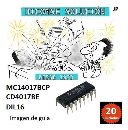 Integrado Mc14017 Moto Cd4017      Dil16  X 20 Unidades